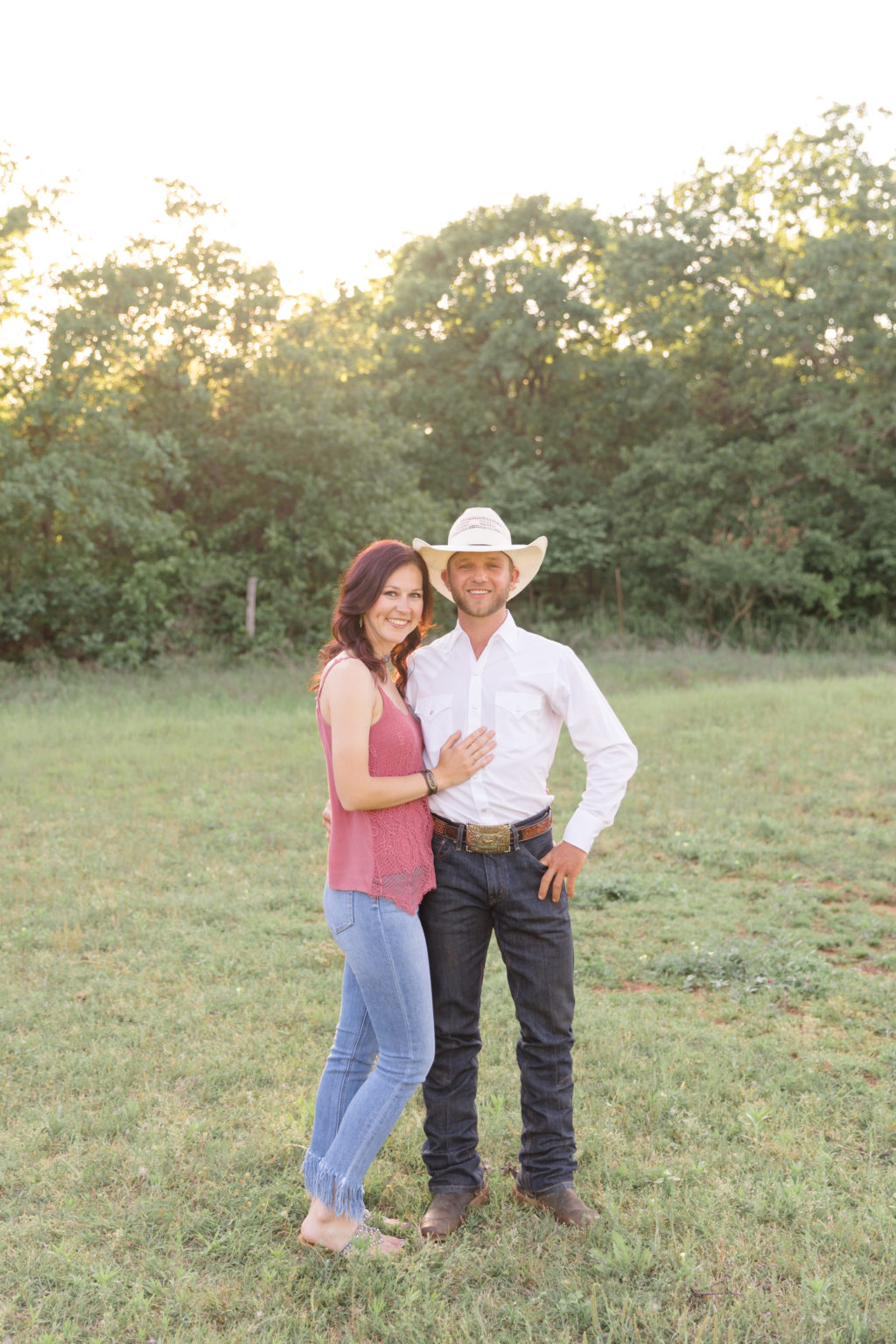 Kelsey & Wyatt | The Mystery Rodeo Couple Engagement Session in Dibble ...