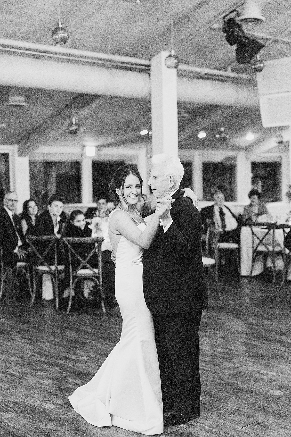 bride shares first dance with her grandfather after beach ceremony shot by Destination wedding photographer
