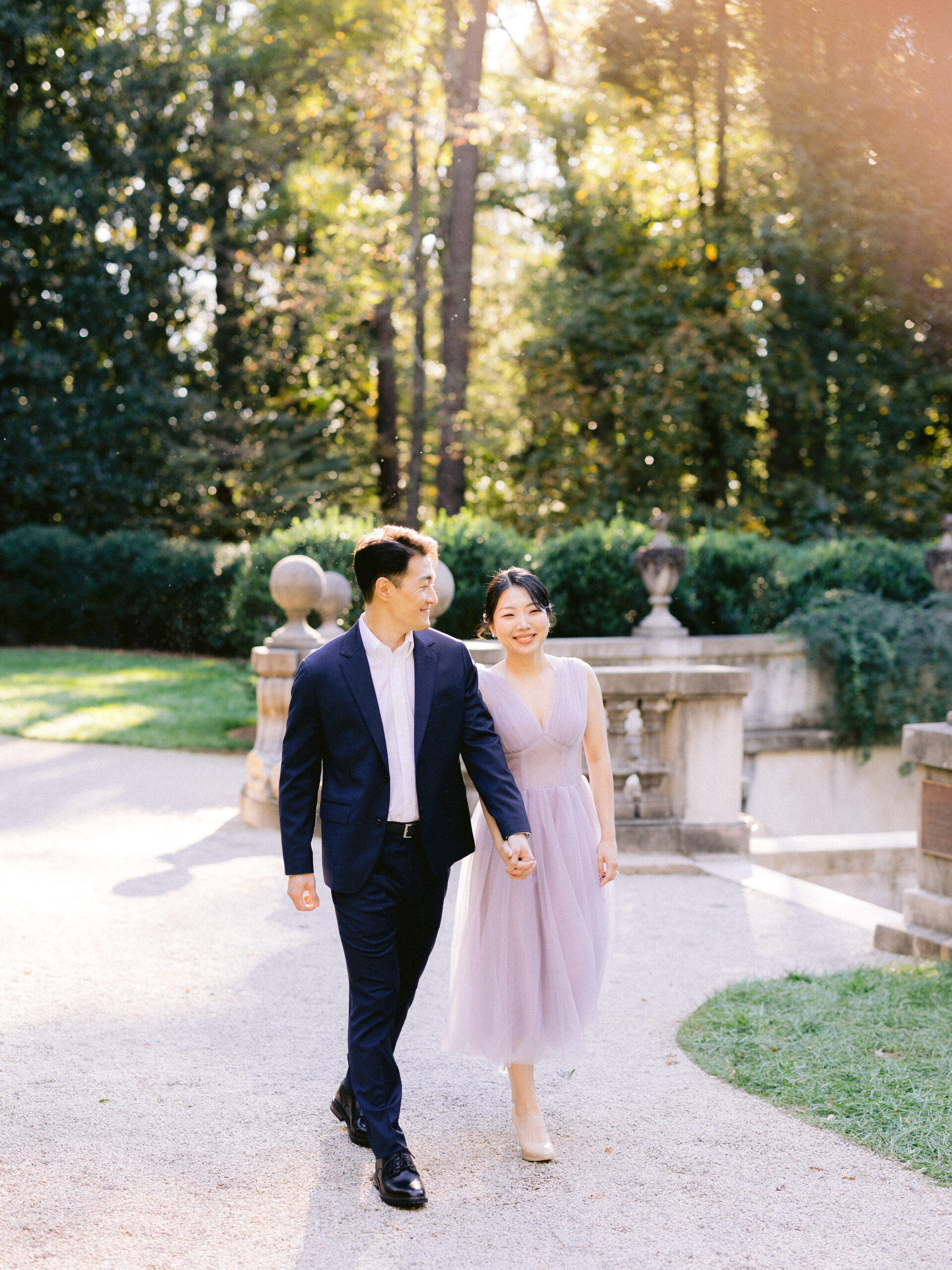 Swan House Engagement Portraits for Sally and Harrison