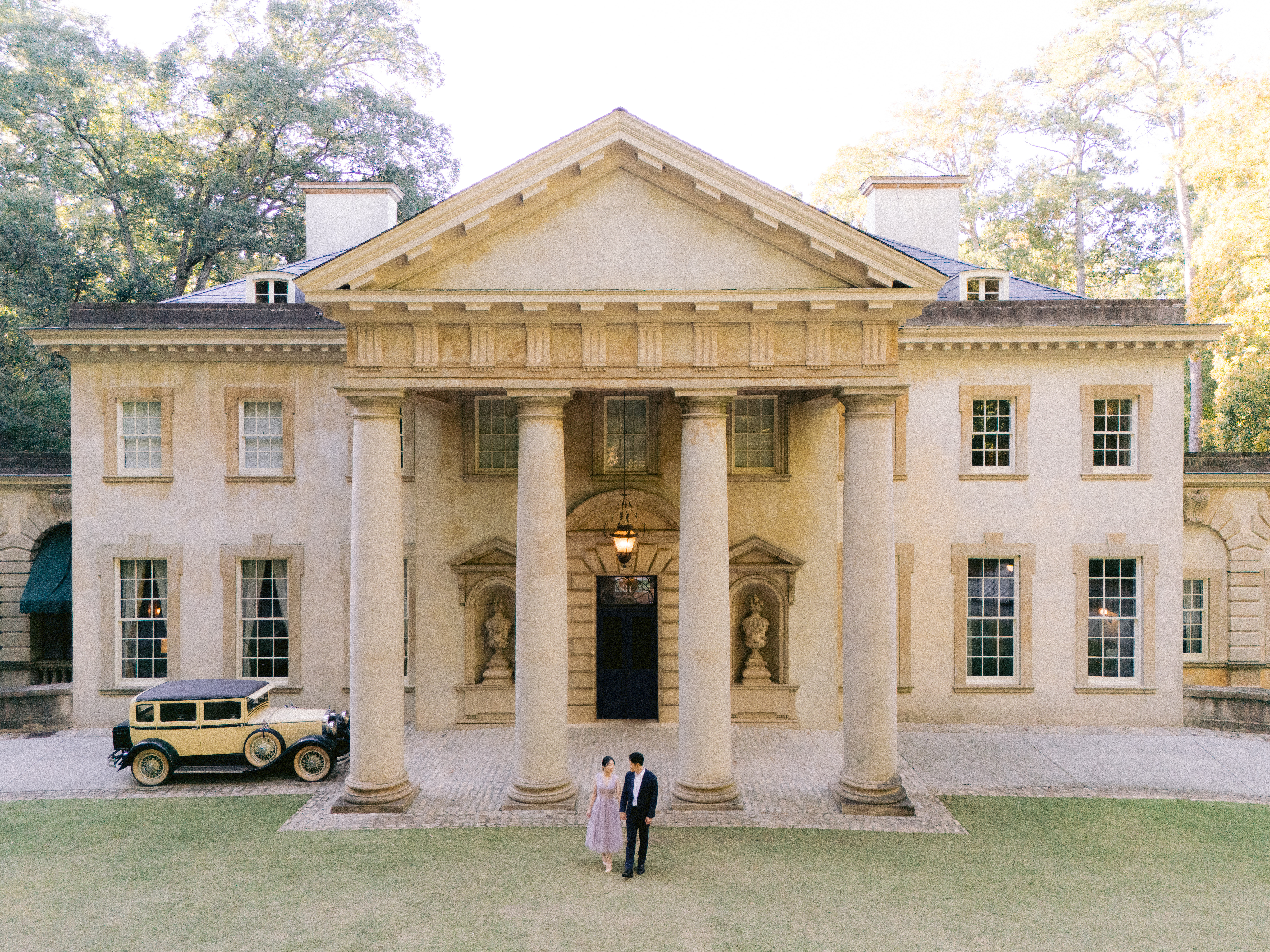Swan House Engagement Portraits for Sally and Harrison