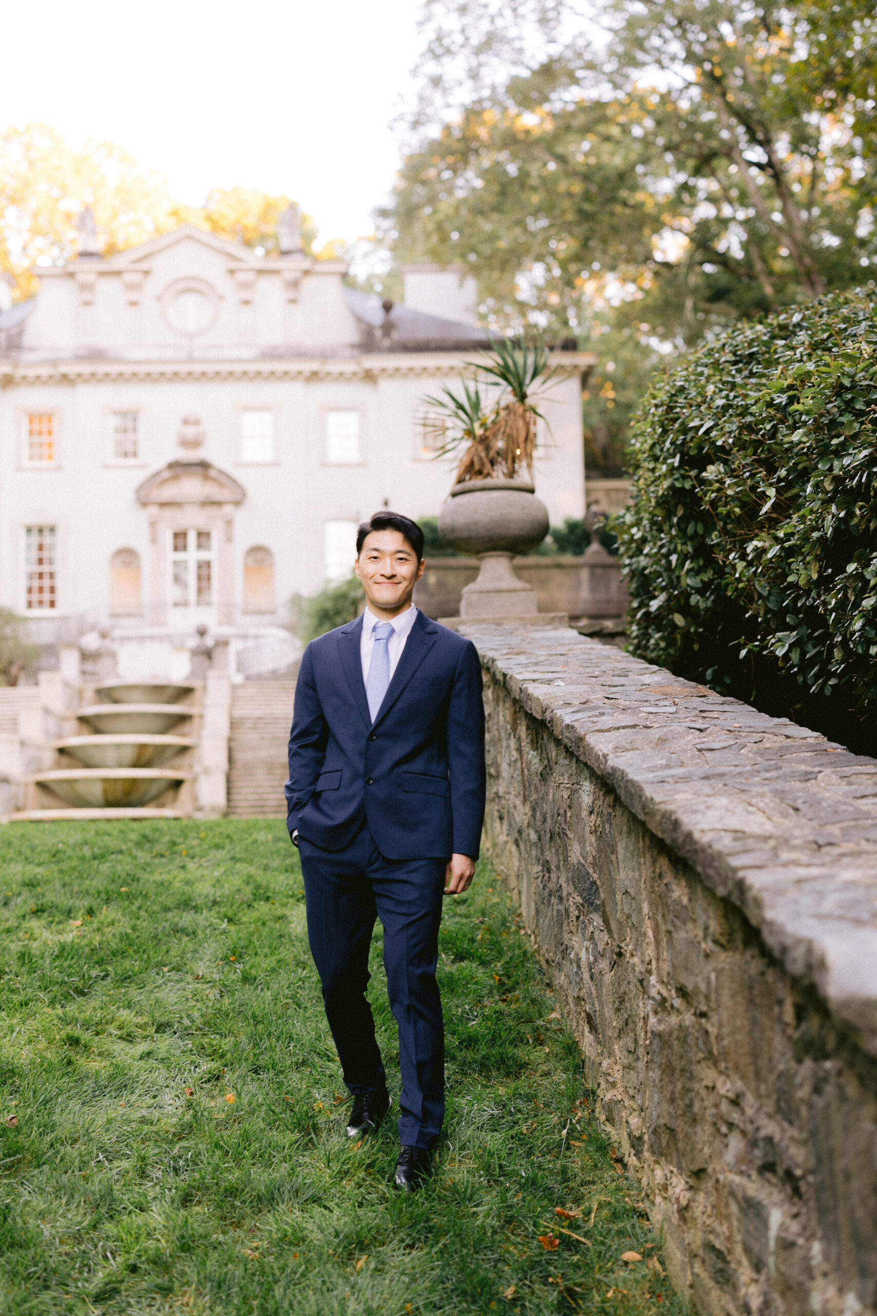 Swan House Engagement Portraits for Sally and Harrison