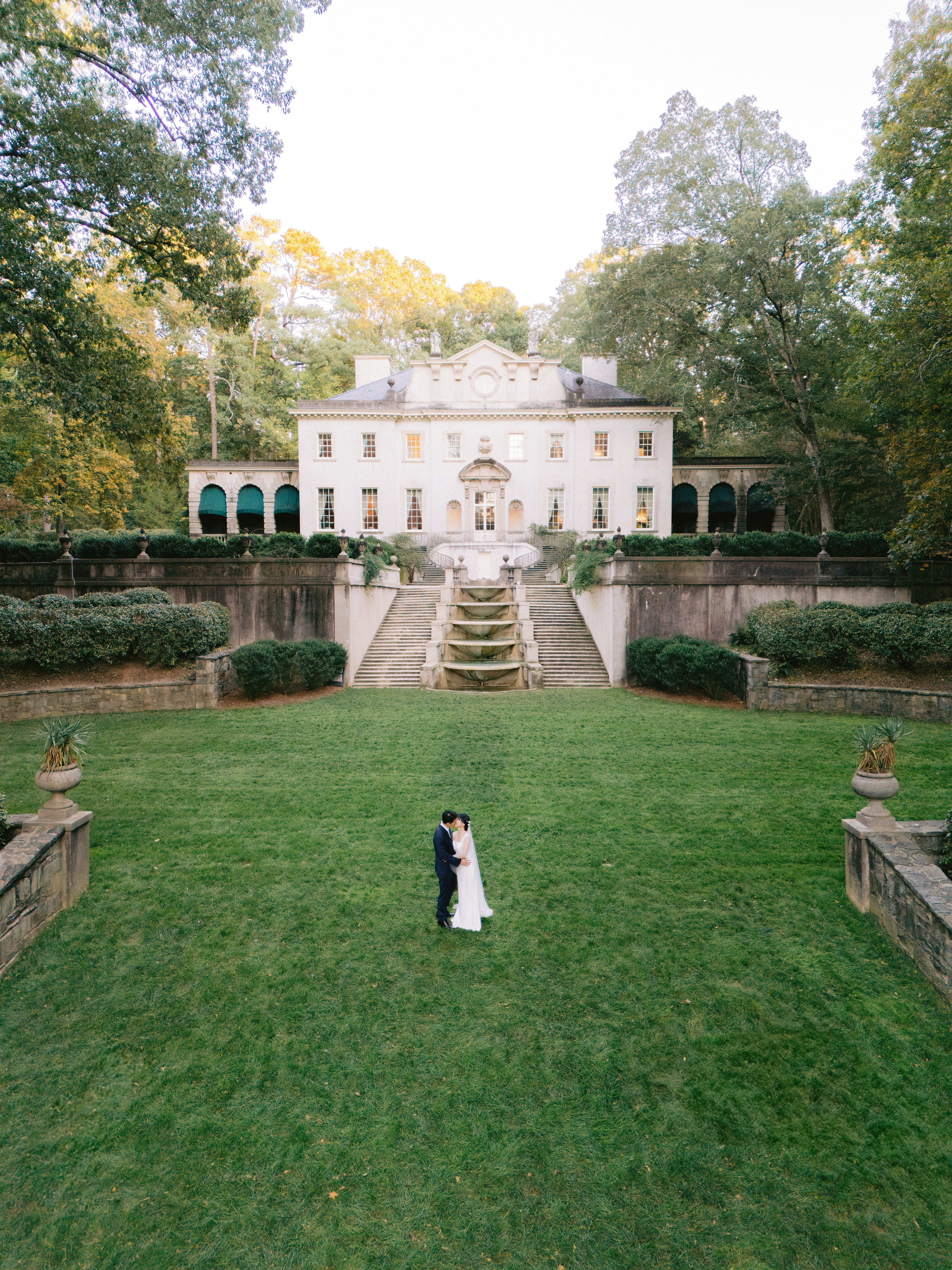 Swan House Engagement Portraits for Sally and Harrison