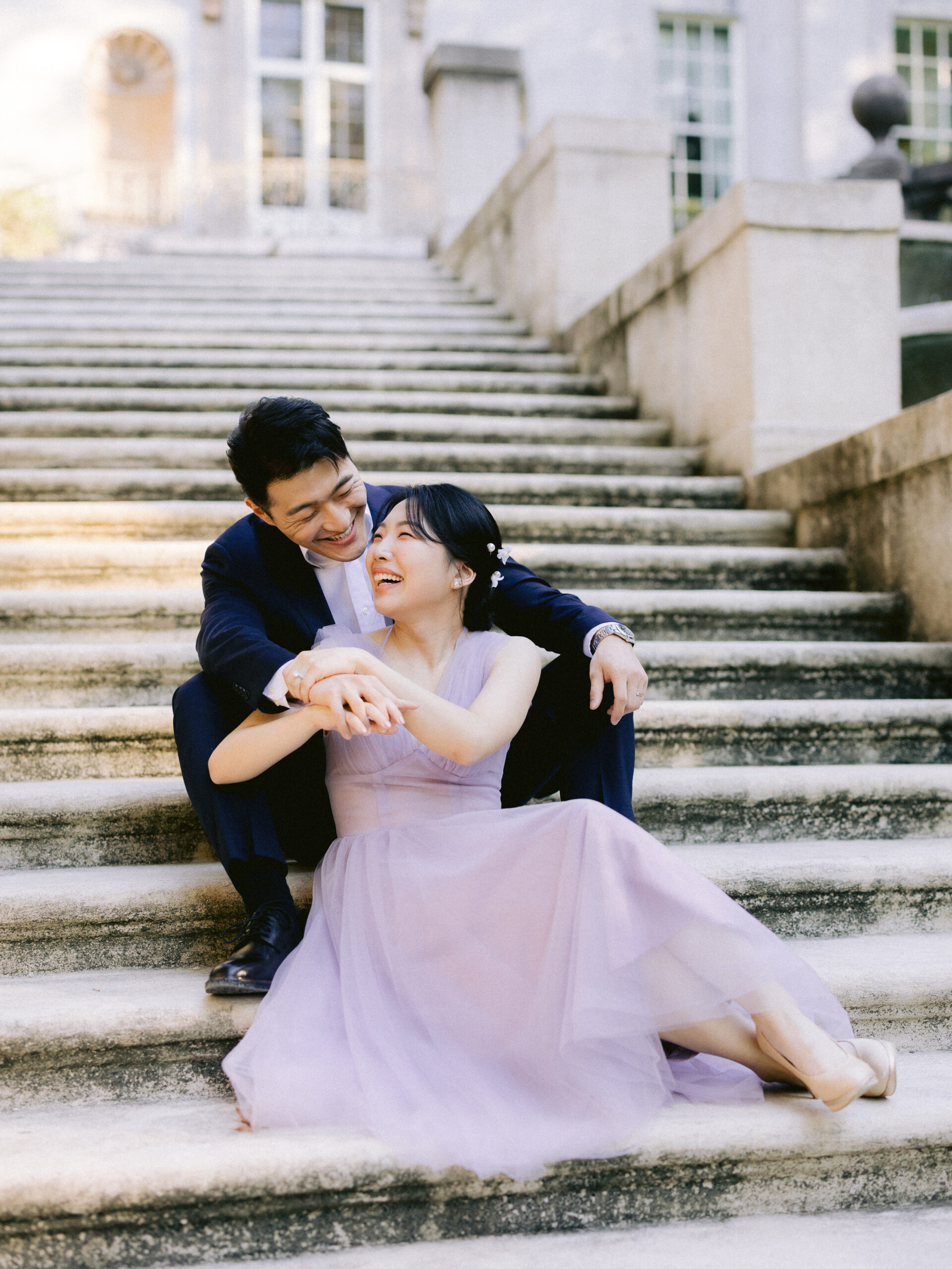 Swan House Engagement Portraits for Sally and Harrison